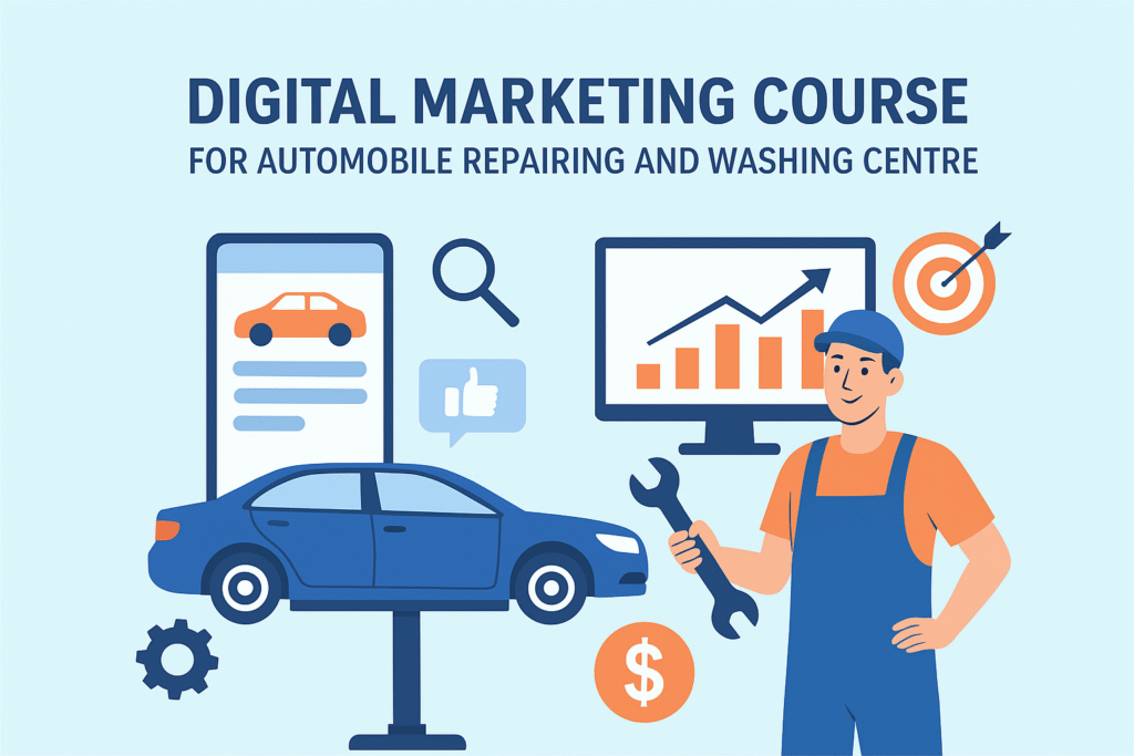 automobile repair marketing course ad